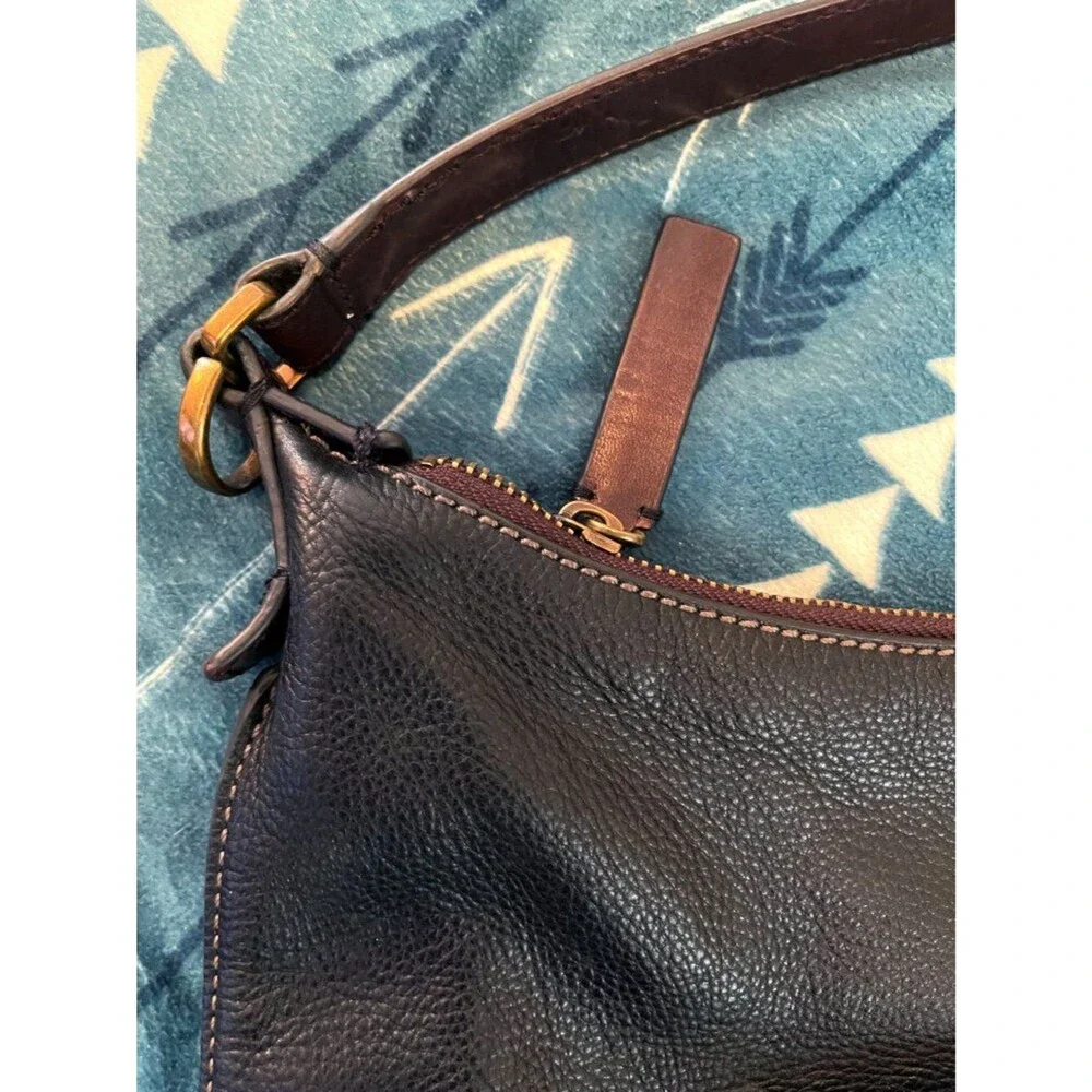 Fossil black leather